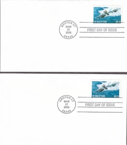 Los Angeles Class Submarine, 2 FDCs, No Cachet Uncacheted, 3372 - Picture 1 of 1