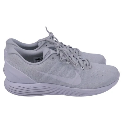 Nike Lunarglide 9 Tenis en Platino Blanco Poliéster Hombres Crudo Talla 45 Foto 1 de 4