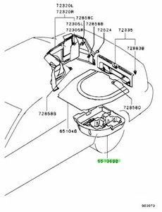 Pad, Cargo Floor For: Mitsubishi Lancer Evo 7 8 9 (CT9A) - Picture 1 of 1