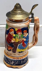 Vintage Musikstein markiert Chase Japan Zinn Klappdeckel funktioniert 9" hoch - Bild 1 von 7