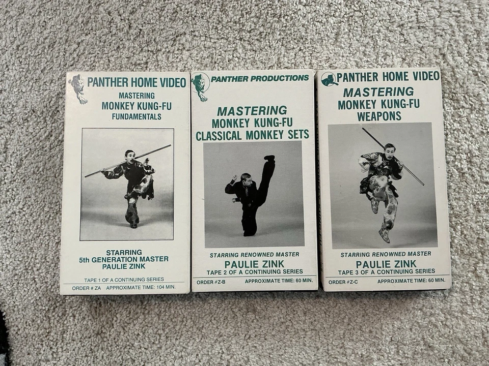 Panther Productions Martial Arts Training VHS Tapes: Mastering Monkey Kung-Fu - Image 1 of 1