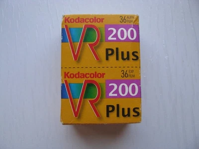Película Kodak Kodacolor VR Plus 200/36 impresión en color 35 mm 2 rollos sellados exp. 04/2007 Foto 1 de 4