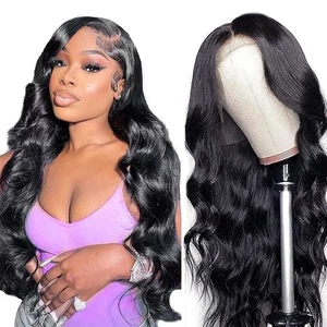 26 Inch 13x5 Body Wave Lace Front Wigs Human Hair For Women 180% Density HD L... - Picture 1 of 6