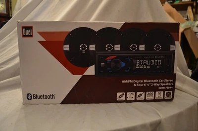 dual bluetooth car stereo with four speakers - Image 1 of 3