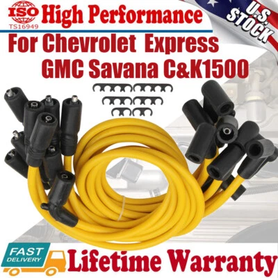 Cable de bujía para Chevy GMC K1500 K2500 K3500 1996 1997 1998 1999 2000 V8 5,7 L Foto 1 de 4