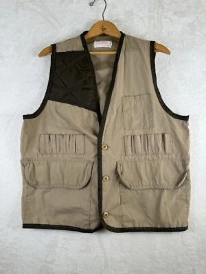 Jim Catfish Hunter SafTbak Mens L- XL Hunting Vest Bird Shooting Brown Tan Beige - Image 1 of 4