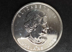 2006 Canada Maple Leaf 5 Dollars BU Silver Canadian Coin A2314 - Picture 1 of 5