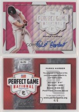 2019 Leaf Perfect Game National Showcase Metal Pink Wave /6 Parks Harber Auto
