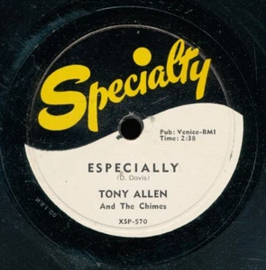 78tk-R&B vocal group-SPECIALTY 570-Tony Allen and the Chimes - Imagen 1 de 2