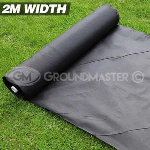 2M WIDE GROUNDMASTER WEED CONTROL FABRIC LANDSCAPE GROUND COVER MEMBRANE - Picture 1 of 36