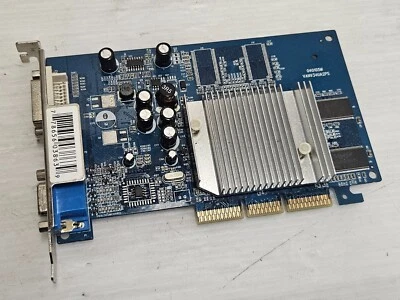 GeForce FX 5200 128MB DDR, 64 BIT, AGP 8x, VGA, DVI, XFX PV-T34K-NAHG, WORKING - Image 1 of 4