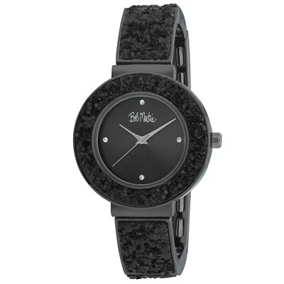 Reloj pulsera Bob Mackie para mujer 36 mm elástico lentejuelas expansión Foto 1 de 4