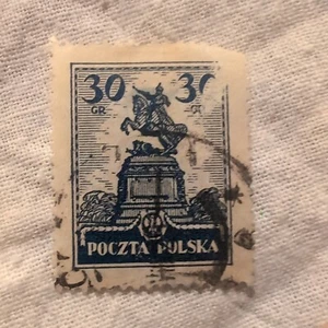 Polish 30 Kronen Stamp - Picture 1 of 2
