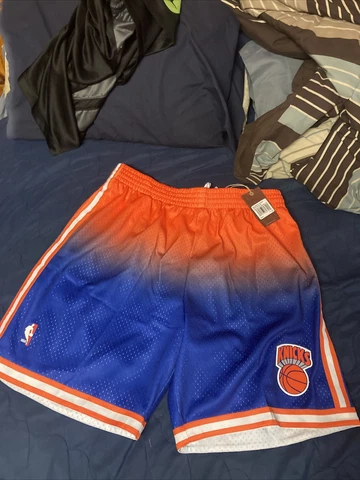 Mitchell & Ness New York Knicks Shorts 1991-92 Orange To Blue Fade Mens XL HWC Cover