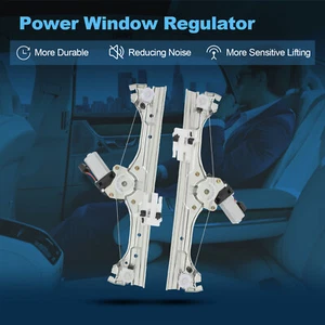 For 2012-2019 Fiat 500 Pair Front LH RH Power Window Regulator & Motor - Picture 1 of 13