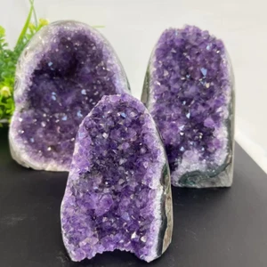 Natural Crystal Cluster Amethyst Stone Geode Raw Quartz Minerals Real Uruguay Ho - Picture 1 of 12