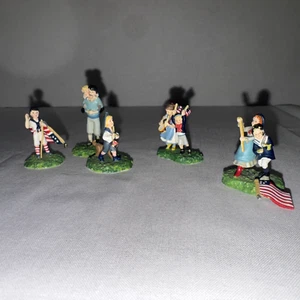 Department 56 Seasons Bay 4TH OF JULY PARADE Village Accessory set of 5 #53317 - Picture 1 of 16