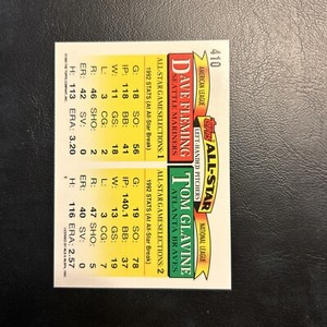 Cns 1993 Topps Gold #410 Tom Glavine, Lanter, Braves, Dave, Fleming, All Stars