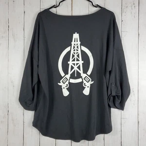 Ogio Womens Long Sleeve Shirt Black Size 2XL Company Print - Picture 1 of 9