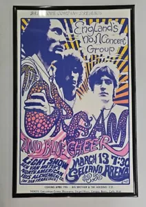 Póster de concierto enmarcado en crema, Sellano Arena - Imagen 1 de 2