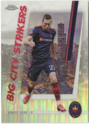 2021 Topps Chrome MLS Robert Berić Insert Refractor Chicago Fire #BCS-12 - Image 1 of 2