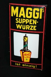 MAGGI´S SUPPEN-WÜRZE ist einzig! Emailleschild 24 x 45 cm D 1990er Jahre - Bild 1 von 2