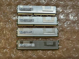 SAMSUNG 32GB KIT (4X8GB) 2RX4 PC3L-10600R ECC REG RAM M393B1K70CHD LOT 4 x 8GB - Picture 1 of 3