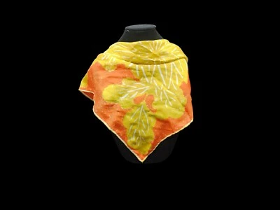 VTG Scarves by Vera Neumann 1950s Yellow & Orange Abstract Silk / Rayon Scarf - Image 1 of 3