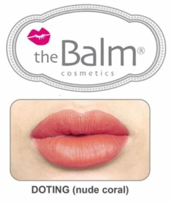 THE BALM COSMETICS MEET MATT(E) HUGHES LIQUID MATTE LIPSTICK DOTING (NUDE CORAL) - Image 1 of 4