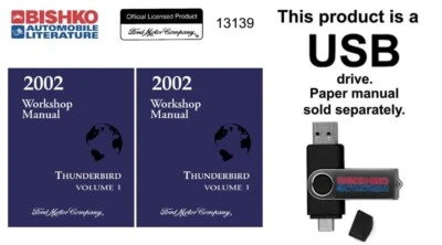 2002 Ford Thunderbird Shop Service Repair Manual USB - Image 1 of 3