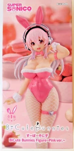 Super Sonico Bicute Bunnies Figure Pink ver. Anime Furyu from Japan - Picture 1 of 3