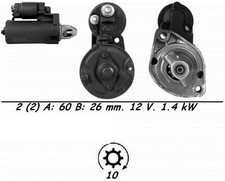 Genuine WAI Starter Motor for Mercedes Benz CLK320 3.2 Litre (06/1998-10/2003)