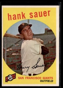 1959 Topps Hank Sauer San Francisco Giants #404 - Picture 1 of 2