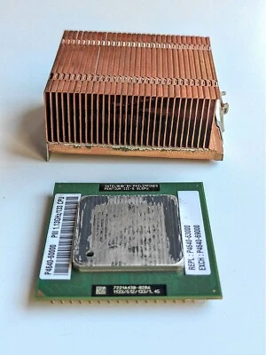 Intel PENTIUM III 1.13GHz SL5PU SOCKET 370 with Original Copper Heat Sink rare - Image 1 of 4