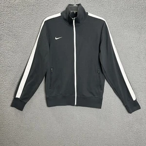 Suéter Nike Cremallera Completa Para Hombre Pequeño Gris Blanco Activo Manga Larga Poliéster Algodón - Imagen 1 de 11