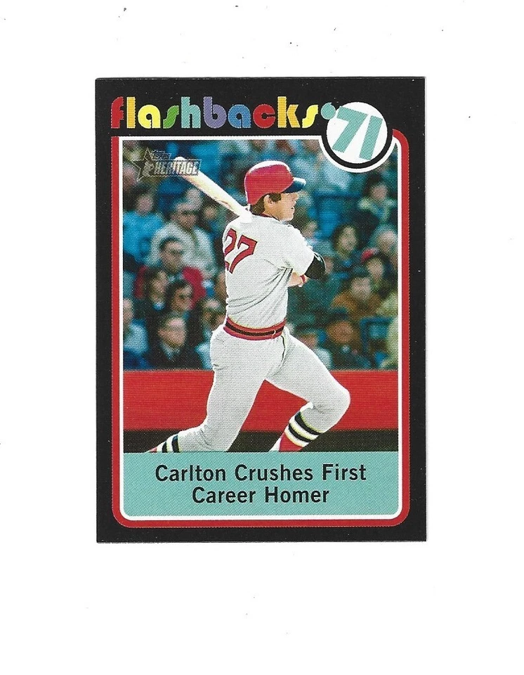 2020 Topps Heritage Baseball Flashbacks #BF9 Carlton Fisk  BOSTON   RED SOX - Image 1 of 1