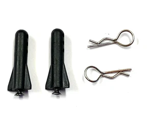 HSP Trojaner 1/16th 1:16 Batteriefach Befestigungsposten. zweier Set mit Clips 28011 - Bild 1 von 1