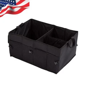 Car Foldable Organizer Truck Large capacity Case Bags Black Trunk Storage Bag - Picture 1 of 13