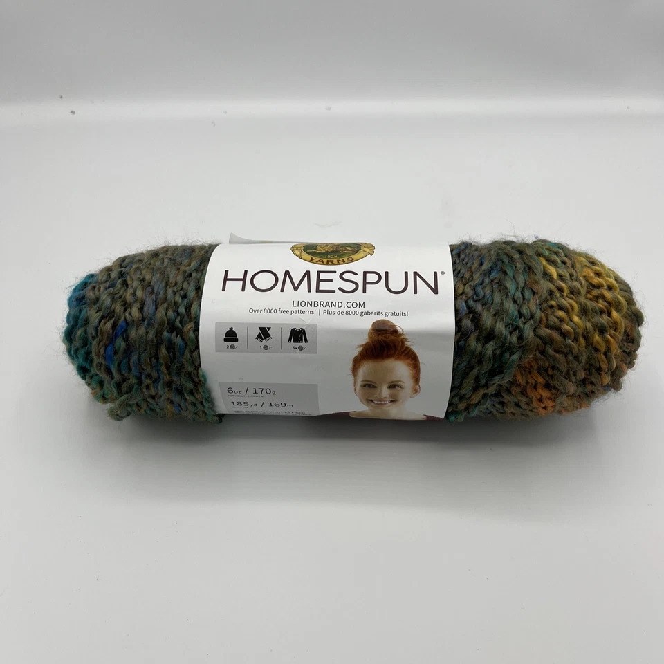 1 Skein Lion BRAND Homespun Yarn 023032794075 Painted Desert