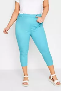 Yours Curve Women's Plus Size Cropped GRACE Jeggings - Picture 1 of 8