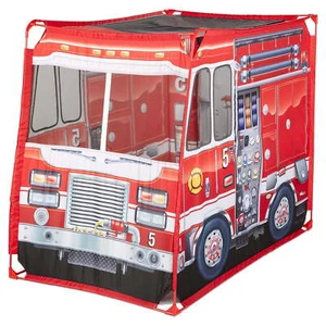 Fire Truck Play Tent Role Play Firefighter Tent Fire Truck Tent for Kids Ages 3+ - Picture 1 of 9