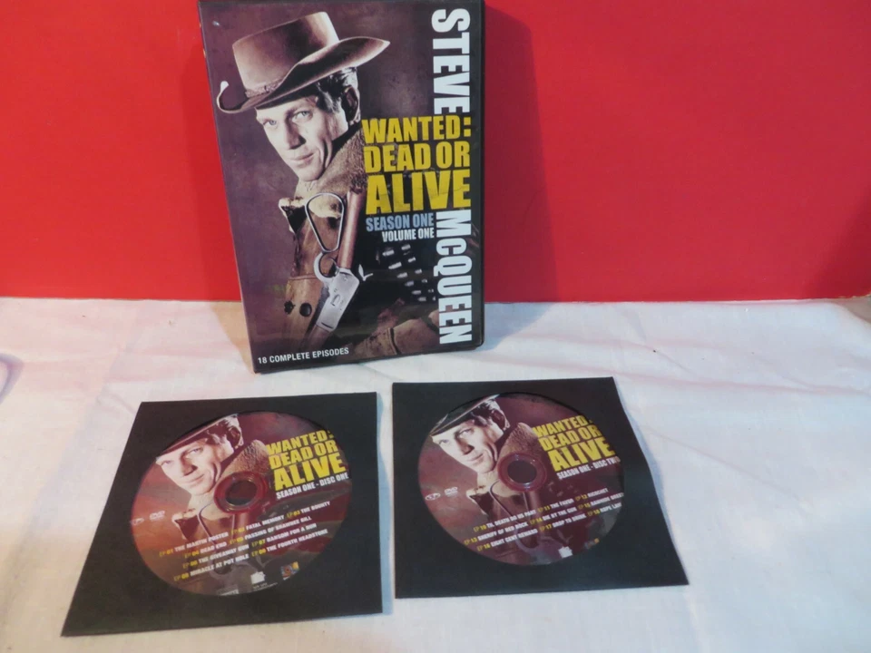 WANTED DEAD OR ALIVE SEASON 1/ DVD Steve McQueen 18 Episodes 2 Disc Set - Image 1 of 1
