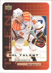 1999-00 Swedish Upper Deck #202 Kenneth Bergqvist