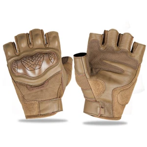 Tactical Half Finger Gloves Army Military Combat Assault Security Patrol Mittens - Picture 1 of 27