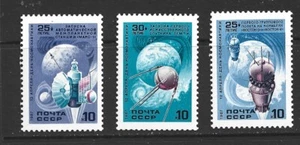 RUSSIA - 1987 COSMONAUTS' DAY - SCOTT 5545 TO 5547 - MNH - Picture 1 of 1