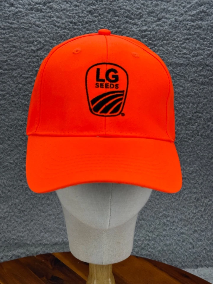 Gorra de béisbol LG Seeds Port Authority naranja neón correa ajustable Foto 1 de 4