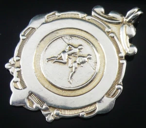 Sterling Silver Gateshead Fell Cricket Pocket Watch Fob Medal, Fattorini 1948 - Picture 1 of 12