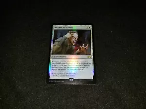 MTG 1x Throne of Eldraine Stamped Promo LP Spanish FOIL Smothering Tithe - Picture 1 of 2