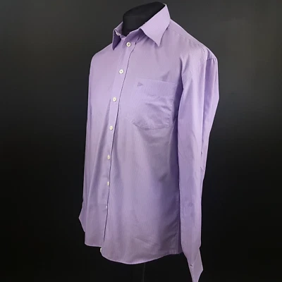 Paul Smith Dress Shirt 40 Medium Striped Purple Classic Fit Long Sleeve Tag 38 - Image 1 of 4