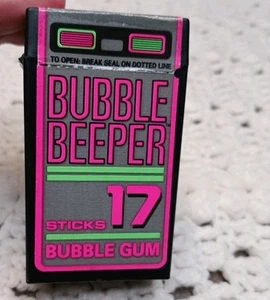 Bubble Beeper Neuheit Kaugummi 1990er Vintage Amurol geöffnet 16 Gummisticks selten - Bild 1 von 7